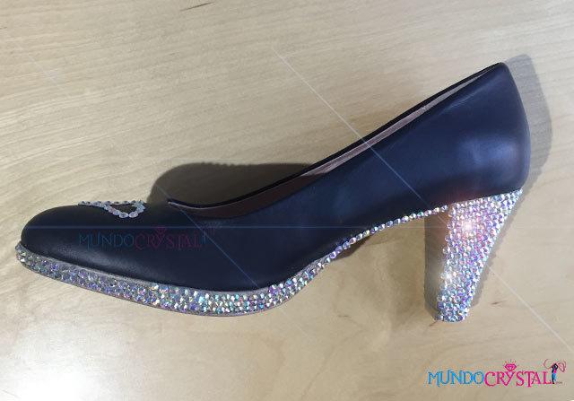 gris virtud Productividad Como decorar zapatos con Piedras Strass