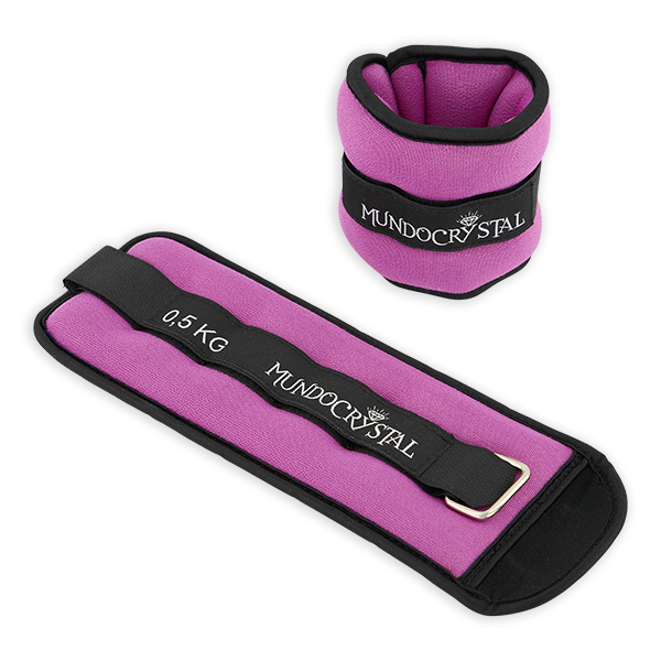 pesa tobillera morado